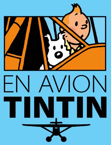 En Avion Tintin - Logo